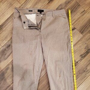 EUC Talbots Curvy pants, striped 12, herringbone